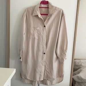 Tan Shirt Dress